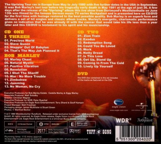 Bob Marley: Uprising Live [2CD]+[DVD]