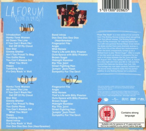 The Rolling Stones: From The Vault LA Forum Live In 1975 [2CD]+[DVD]