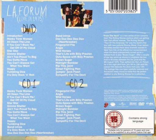 The Rolling Stones: From The Vault LA Forum Live In 1975 [2CD]+[DVD]