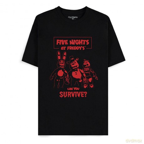 Five Nights at Freddy's T-Shirt Can You Survive Size L