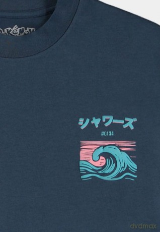 Pokémon T-Shirt Navy Vaporeon Size L