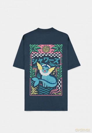 Pokémon T-Shirt Navy Vaporeon Size M
