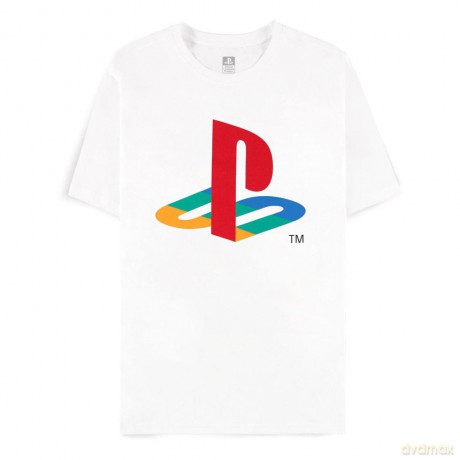 PlayStation T-Shirt Logo White Size XL