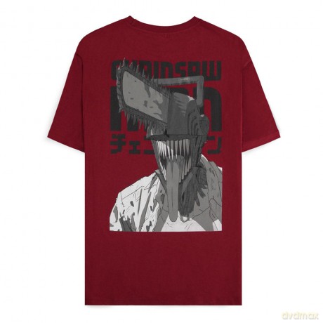 Chainsaw Man T-Shirt Smile Bordeaux Size L