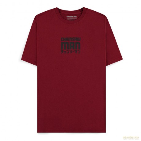 Chainsaw Man T-Shirt Smile Bordeaux Size M