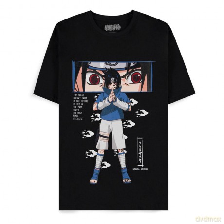 Naruto T-Shirt Sasuke Men's Size L