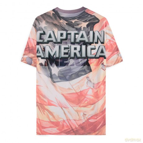 Captain America Brave New World T-Shirt Digital American Size S