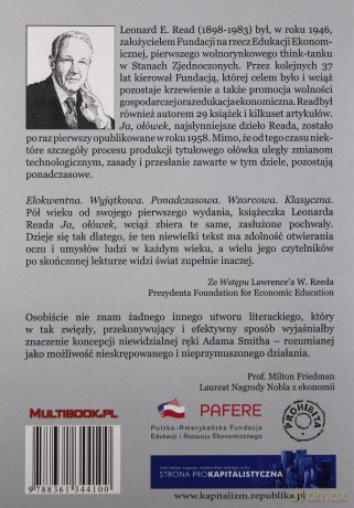 Ja, Ołówek - Leonard E. Read [KSIĄŻKA]