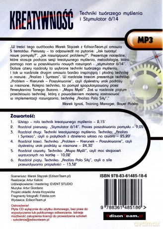 Kreatywność. Techniki Twórczego Myślenia I Stymulator 6/14 - Stączek Marek [AUDIOBOOK]