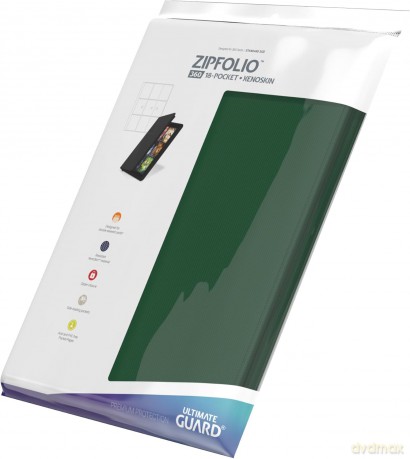 Ultimate Guard Zipfolio 360 18-Pocket Xenoskin - Green