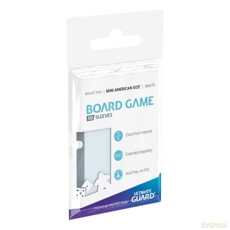 Ultimate Guard Board Game Sleeves (50) - Mini American