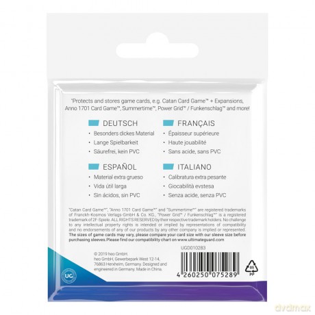 Ultimate Guard Board Game Sleeves (50) - Square