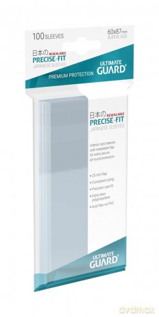 Ultimate Guard Precise-Fit Sleeves Japanese Size (100) - Resealable