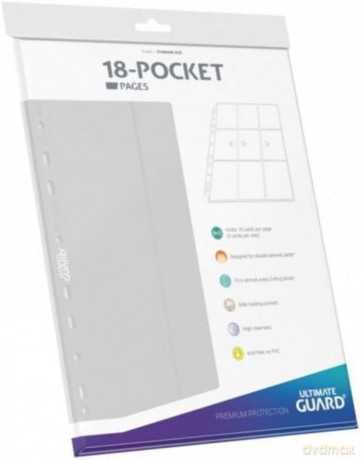 Ultimate Guard 18-Pocket Pages Side-Loading (10) - White