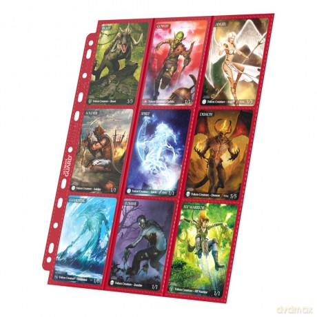 Ultimate Guard 18-Pocket Pages Side-Loading (10) - Red
