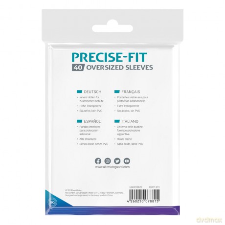 Ultimate Guard Precise-Fit Oversized Sleeves (40)