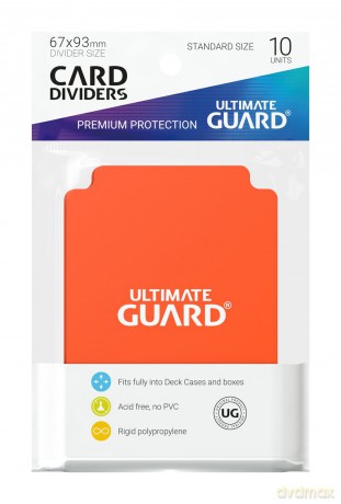 Ultimate Guard Card Dividers Standard Size (10) - Orange