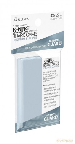 Ultimate Guard Board Game Sleeves (50) - X-Wing Miniatures Game