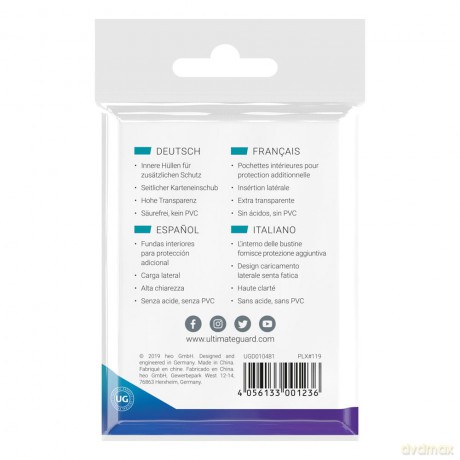 Ultimate Guard Precise-Fit Sleeves Japanese Size (100) - Side-Loading