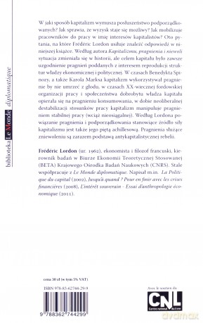 Kapitalizm, Niewola I Pragnienie. Marks I Spinoza - Lordon Frederic [KSIĄŻKA]