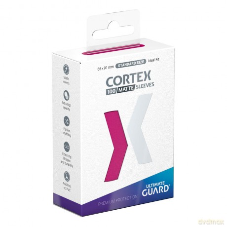 Ultimate Guard Cortex Sleeves Matte Standard Size (100) - Pink