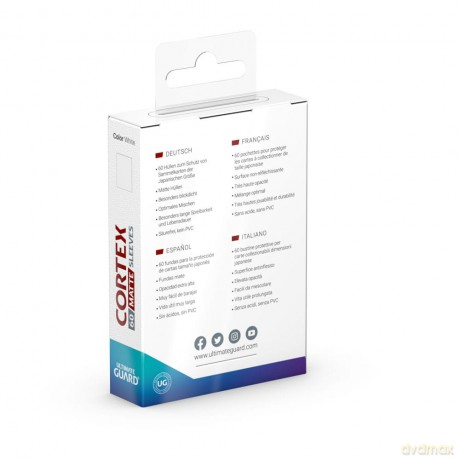 Ultimate Guard Cortex Sleeves Matte Japanese Size (60) - White