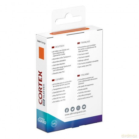 Ultimate Guard Cortex Sleeves Japanese Size (60) - Orange