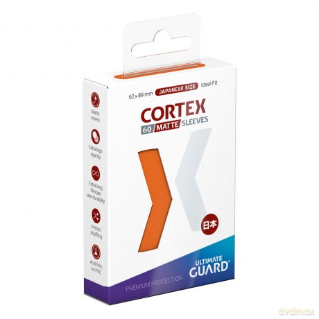 Ultimate Guard Cortex Sleeves Matte Japanese Size (60) - Orange