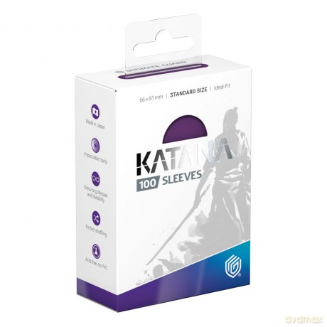 Ultimate Guard Katana Sleeves Standard Size (100) - Iris Bloom