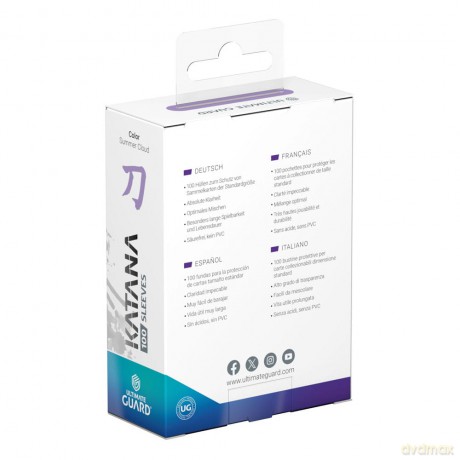 Ultimate Guard Katana Sleeves Standard Size (100) - Summer Cloud