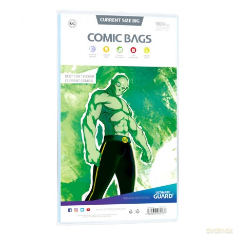 Ultimate Guard Comic Bags Standard (100) - Current Size Big