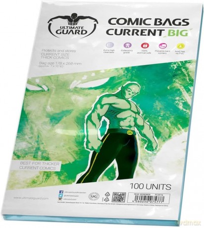 Ultimate Guard Comic Bags Standard (100) - Current Size Big