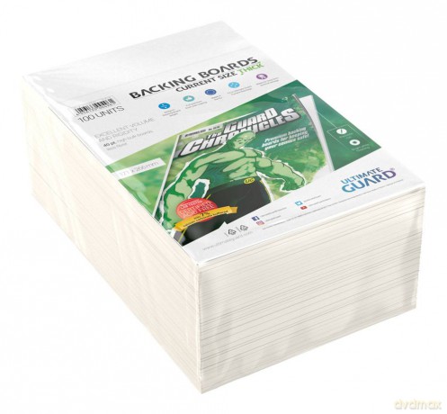 Ultimate Guard Comic Backing Boards (100) - Current Size Thick