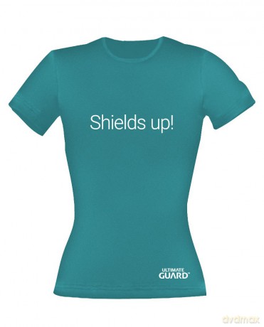 Ultimate Guard Ladies T-Shirt Shields Up! Petrol Blue Size XL
