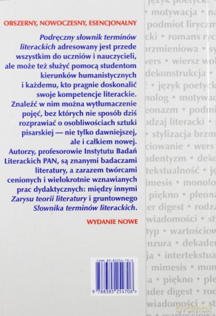 Podręczny Słownik Terminów Literackich [KSIĄŻKA]