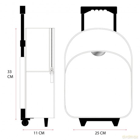 Hello Kitty Trolley Backpack Follow The Rainbow 33 cm