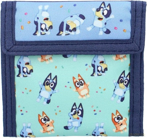 Bluey Wallet Black Bluey Best Friends Fun