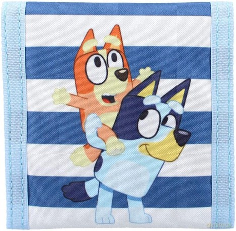 Bluey Wallet Black Bluey Jump Into Fun