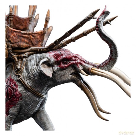 Lord of the Rings Mini Statue Mumak in Battle 17 cm