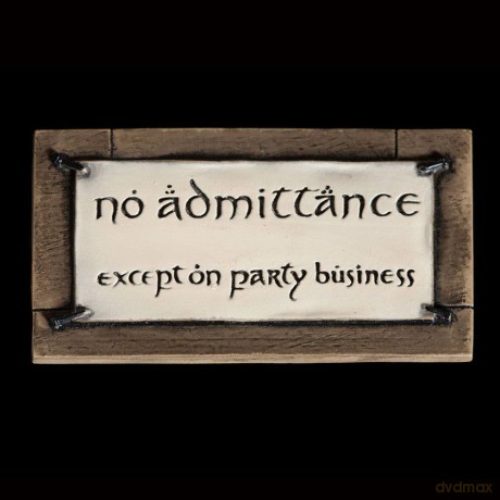 Lord of the Rings Magnet No Admittance