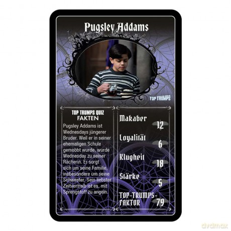 Wednesday Card Game Top Trumps *German Version*
