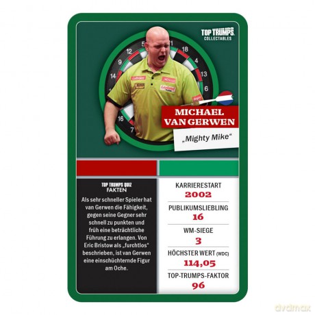 Darts Card Game Top Trumps Collectables Legenden *German Version*