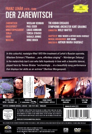 Ochman, Wieslaw: Lehar:Der Zarewitsch [DVD]