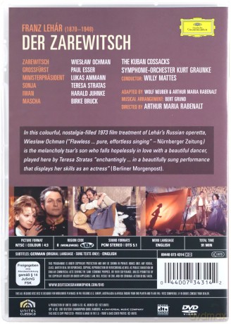 Ochman, Wieslaw: Lehar:Der Zarewitsch [DVD]