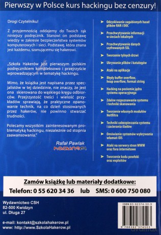 Szkoła Hakerów. Podręcznik. Edycja 2.0 (nowe Wydanie) [KSIĄŻKA]