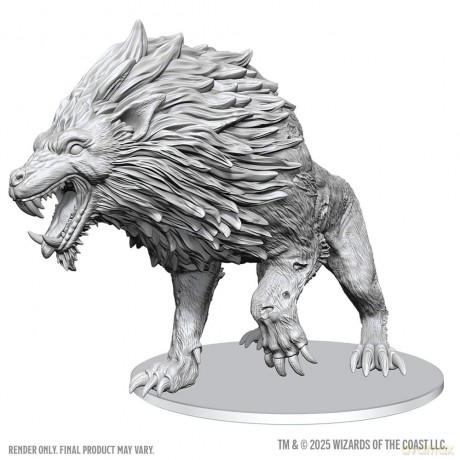 D&D Nolzur's Marvelous Miniatures Unpainted Miniatures Dire Worg 11 cm
