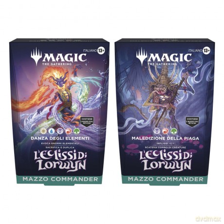 Magic the Gathering L'Eclissi di Lorwyn Commander Decks Display (4) italian