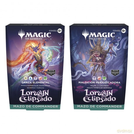 Magic the Gathering Lorwyn eclipsado Commander Decks Display (4) spanish