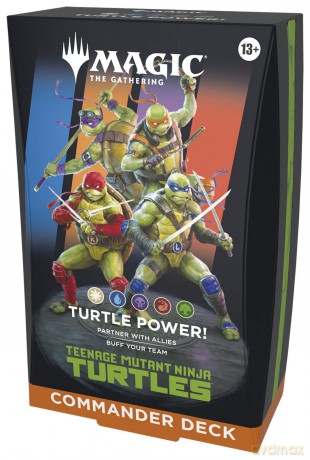 Magic the Gathering Teenage Mutant Ninja Turtles Commander Decks Case (4) english