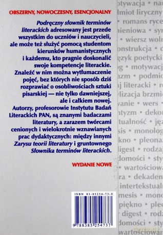 Podręczny Słownik Terminów Literackich [KSIĄŻKA]